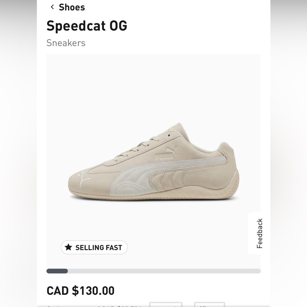 Puma Classic Suede Sneakers in Light Beige and Off-White - Picture 1 of 7